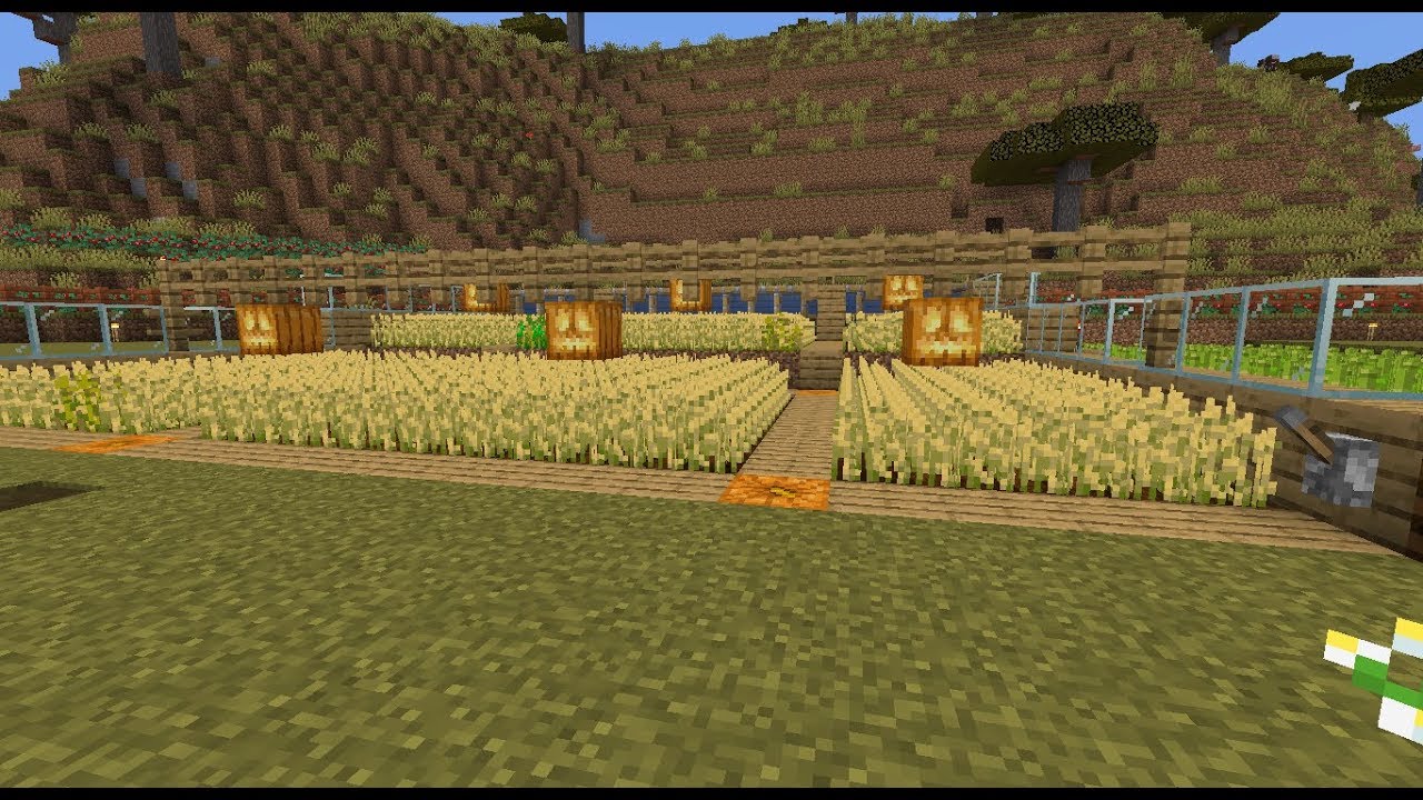 Semi Automated Wheat Farm Minecraft 1 14 2 1 14 3 Pc Java Youtube