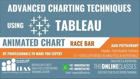 Advanced Charts Tableau - Race Bar Animated Chart