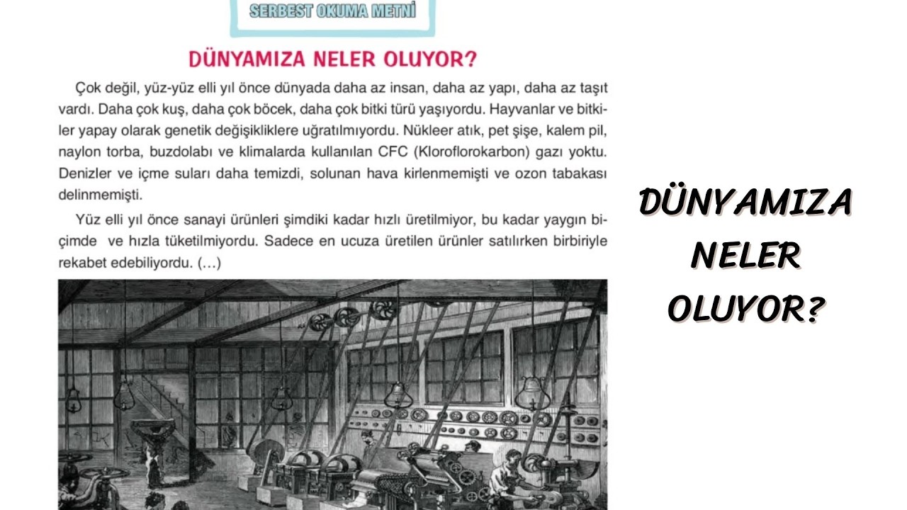 4. Sınıf Serbest Okuma Metni / Dünyamıza Neler Oluyor?