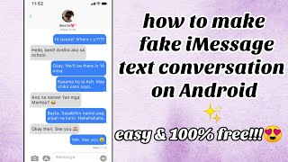 How to Make Fake iMessage Text Conversation on Android | Paano Gumawa ng Fake iMessage sa Android screenshot 2