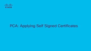 PCA: Applying Generated Self signed CA certificate screenshot 5