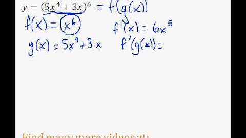 Calculus - CHAIN RULE - Simple Example (pt.3)