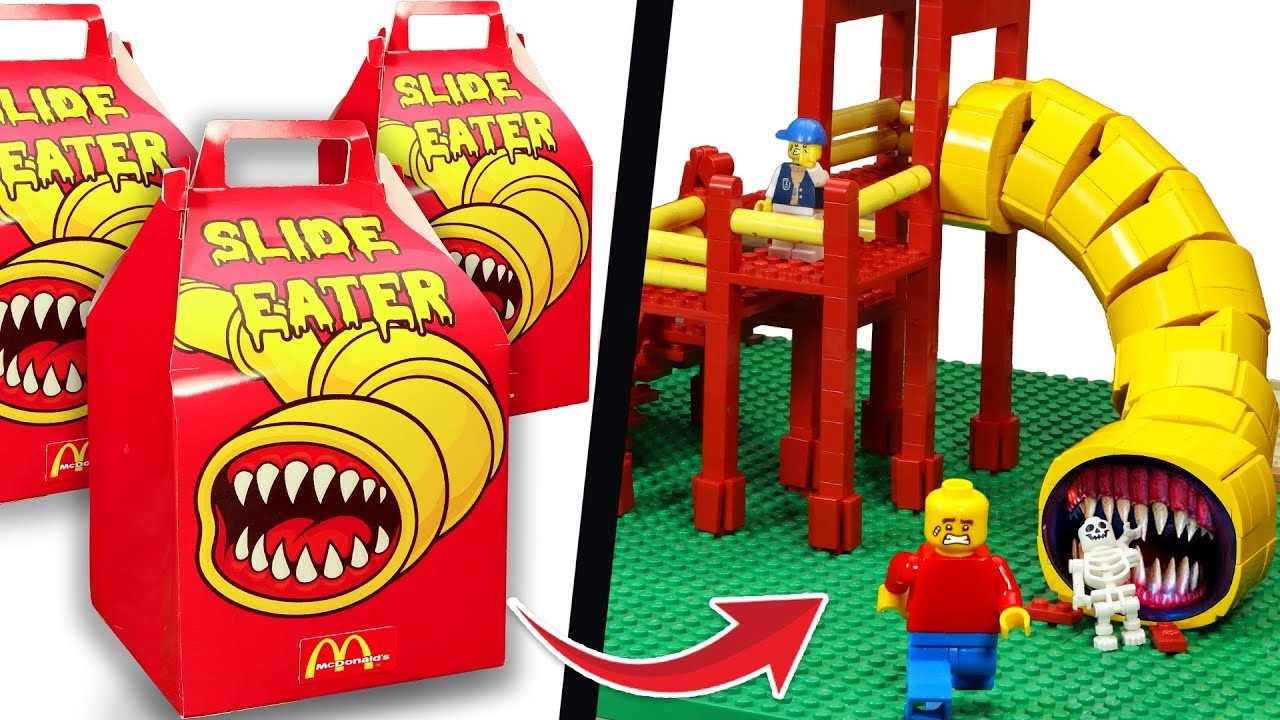 Run Away from Lego Extra Slide Creature Hunting - Playground Escaped