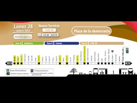 Nuevo Servicio Troncal TransMilenio B23-K23