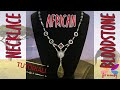 African Bloodstone Necklace Tutorial