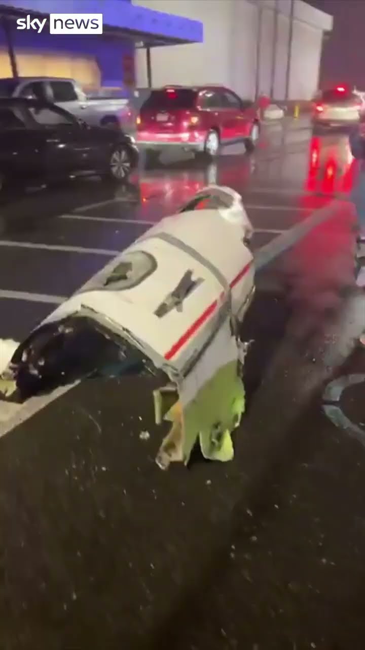 Plane debris scattered across Philadelphia street