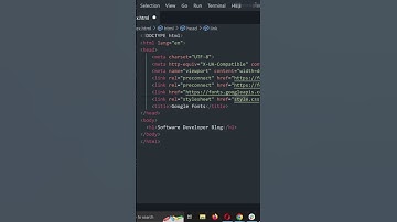 How to connect and Use Google Fonts  #shorts #code #programming