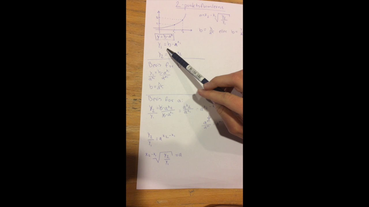 2-punktsformlerne, eksponentiel funktion - YouTube