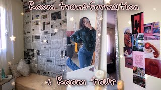 Room makeover + Room tour | بدلت ورق الحائط بجورنال ?