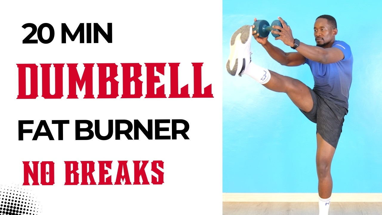 30-минутная тренировка с гантелями для сжигания жира всего тела - без перерывов, без прыжков.
