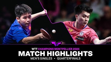 Lin Shidong vs Lin Yun-Ju | MS QF | WTT Champions Montpellier 2024