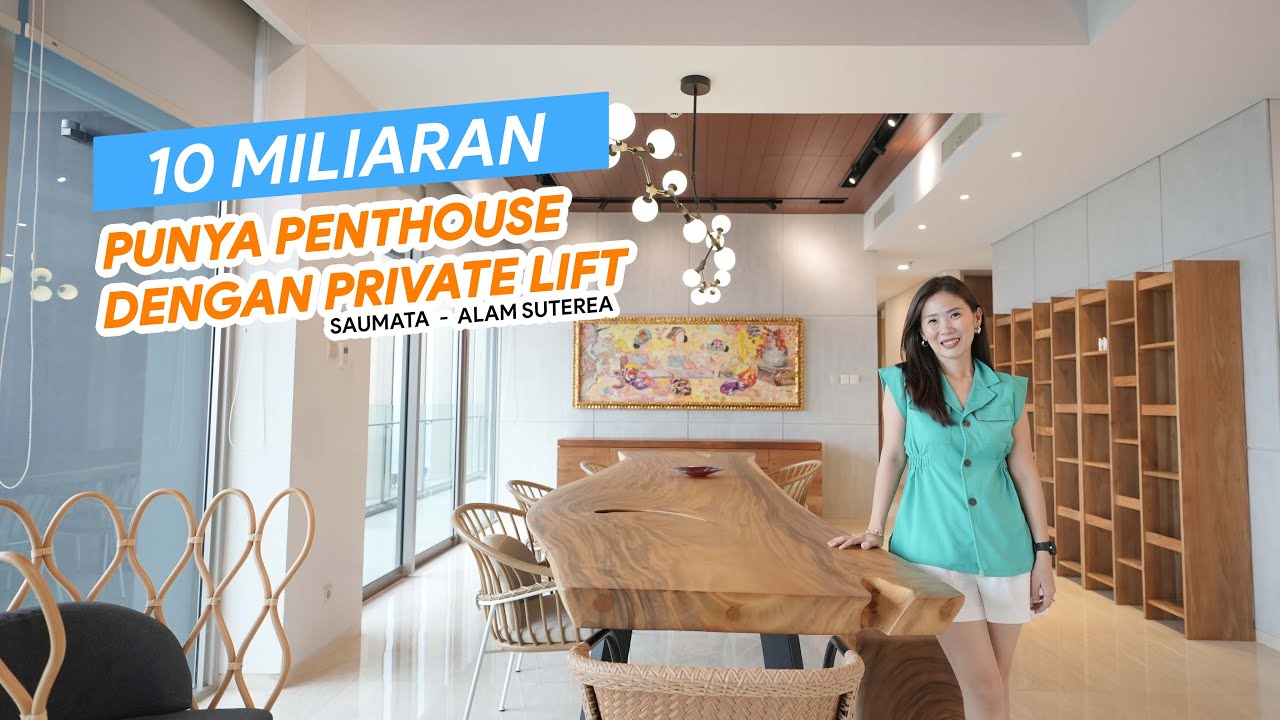 Private lift Unit only in Alam Sutera. Penthouse dgn View Hotel Shangrila.