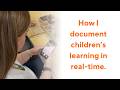 How I document children's learning in real-time #teachertech #photoorganization #earlychildhood
