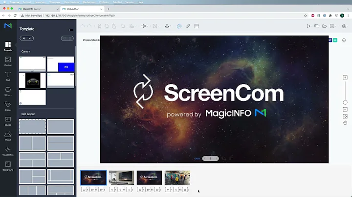 MagicInfo Services on how to trigger content based on presence & proximity