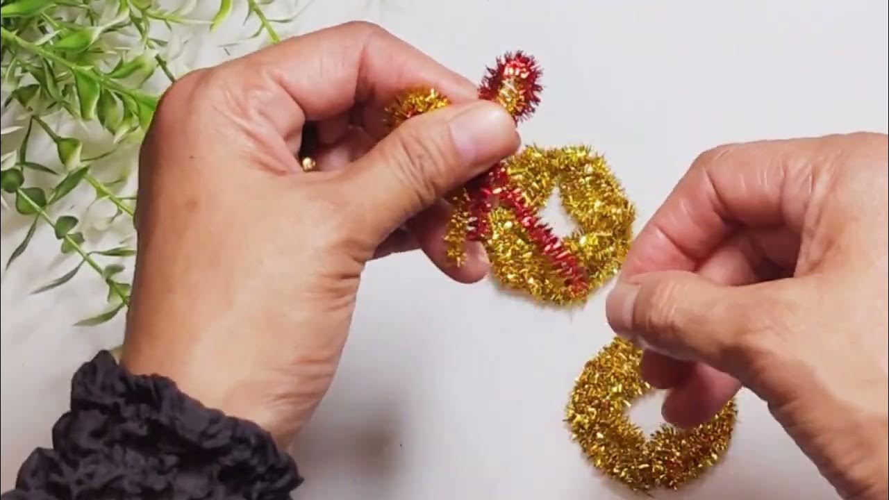 DIY Home Tet Decoration And Gift Idea🎁Making Artificial Coins With Pipe  Cleaners🎁Fortune coins 