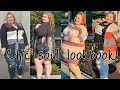 Plus size fall transition look book featuring chic soul