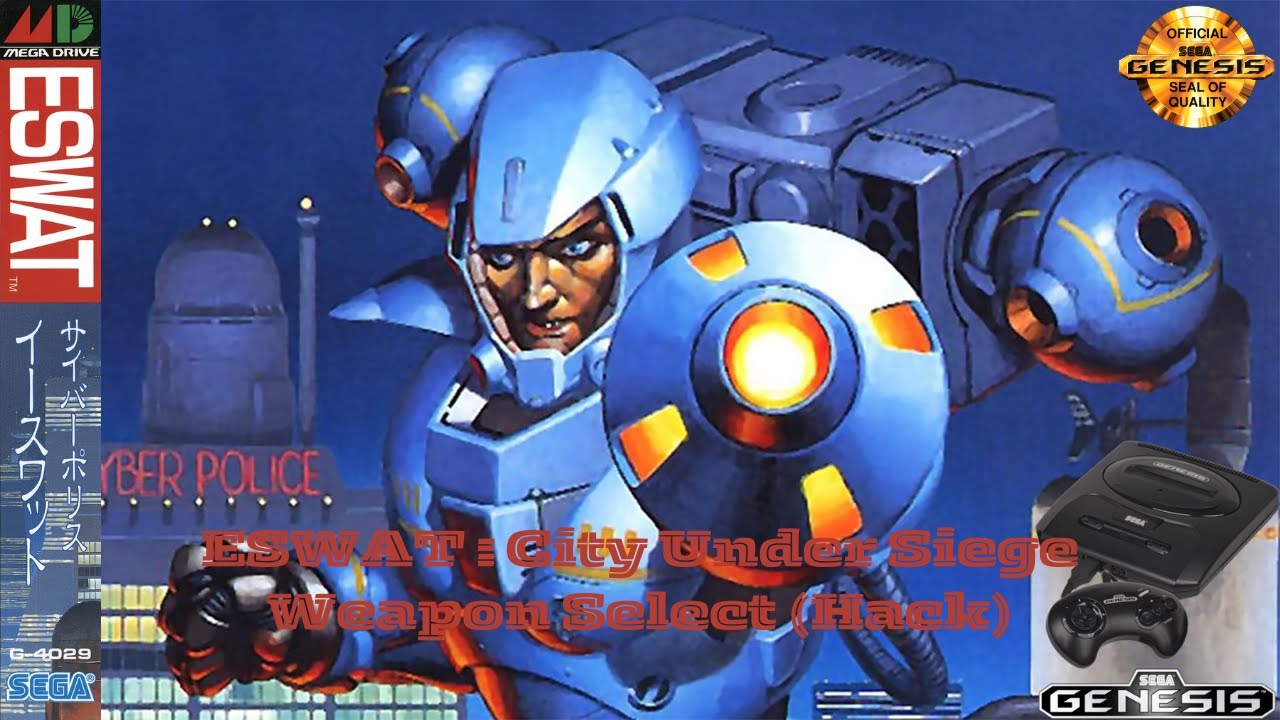 ESWAT: City Under Siege (Genesis/1990) (Weapon Select) (Hack) (Gameplay)