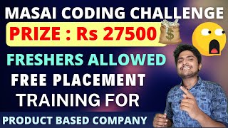 MASAI Coding Challenge 2020 | Prize 27500 | i-Program Free Placement Training
