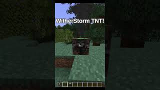 Minecraft WitherStorm Tnt Test!💀 #minecraft #shorts #explosion