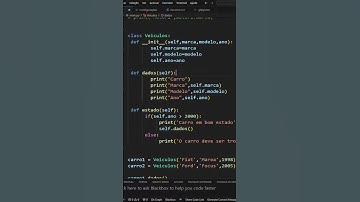 🐍Métodos em classes, Aprender Python - Aula completa no canal  #shotrs  #python #POO #programação