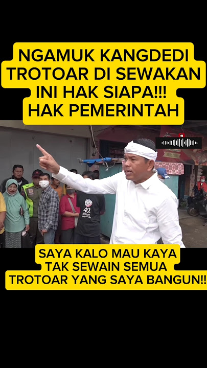 TROTOAR DI SEWAKAN ‼️INI HAK SIAPA KANG DEDI TEGAS ‼️ #shortvideo #shortsvideo