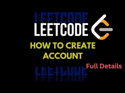 How to Create an Account | Signup | Leetcode | Hindi | 2024 | full ...