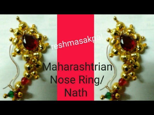 Nath (Non Pierced), Peacock Maharashtrian Nose Ring – Hayagi