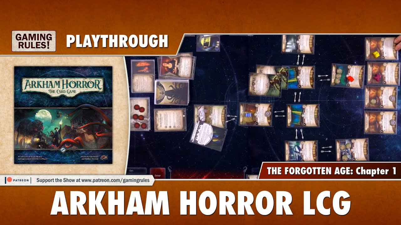 arkham horror card game playthrough Where to find videos for RPG? Arkham Horror LCG: The Forgotten