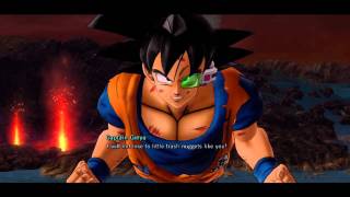 Dragonball Z Ultimate Tenkaichi- Story Mode Fight 17 Gohan Krillen Vegeta Vs Goku (Captain Ginyu)