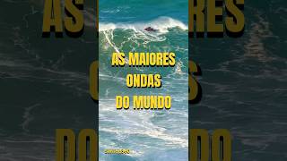 The biggest waves in the world are in Nazaré ???????????? #shorts #short #bigwaves #beach #youtube