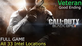 Call of Duty: Black Ops II Full Gameplay Walkthrough on Veteran with Good Ending \& All 33 Intel