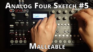 Analog Four Sketch #5 Malleable
I ranted on the Elektronauts forums the other day about why I like performing on the Analog Four. I explained a couple of performance macro tips, one of which was to use two macro knobs to control the delay and reverb. The idea was to use one knob to increase the intensity of the effects and the other knob to hold them back, which let me experiment with crazy sounds while preventing them from spiraling out of control.
I tried this idea on the sound on track 1. The default sound is this hihat-like noise sound. Turning up knob #1 increases the intensity of the hihat sound, while introducing a distorted saw-like sound. Knob #2 adds more and more bass to the sound, turning it into sort of a kick and bass, while also introducing a clear saw-like note and a downward pitch at the start. This setup made the sound really malleable and fun to play with, hence the slightly too long and repetitive track.
All audio is coming from the Analog Four, with some light processing through the Analog Heat and a bit of mastering with Maximus (multiband expander). Everything was recorded in one take, no overdubbing.
Thanks for listening!
bandcamp: https://ivartryti.bandcamp.com
spotify: https://open.spotify.com/artist/4ds912FxVqFT78HZulqErS
Patreon: https://www.patreon.com/ivartryti
Special thanks to my patrons Lonnie Elliott, SuperScope, Christopher Pirkl, Mike Carter, Ben Eirich, Lucas McGill, Klaus Hergesheimer, DREW MILLER, dumbledog, jemmons, Justin Bernard, Bruno, Garret Hantke, Rory J Corrigan, Christopher Critcher, Patrick OBrien, Ken, Max Henstell, Wojciech Jakóbczyk, Weston Duley, Nuri Benjamin, Sandro Ducceschi, Conner, Cyril Harivel, Guillaume Hamard, Grossu, Cristian Wahlen, Mike Solomon, pdools, UNDER WIRES, Matt, Pim Soomer, Scott Morley, Eric Stine, Hiroya Ochiai, George Chondrompilas, Andrea Baronchelli, Liam Newham, JahSuislide, tonio, Sean Raya, Maserna, the_cursor, ezbot, Luís de Sousa Teixeira, Pacmiam, James Morgan, Andy Raynor, joseph chauvin, Kjetil Jorve, D, Robert Traughber, Paul LaMotte, David, Bryan Cordova, Ville Andsten, Retentio Apocalypto, Xavier Shay, Kevin McAbee, Kenny Zhao, RShakya, matthew allred, Keith Thorne, Christophe FROT, Paul Brogee, Giampaolo Mancini, Steve Marshall, Russell Holzman, Jon Kjetil Øye, Donovan Dwyer, Wes Darling, Captain Clutch, Howard Anderson, Forvard26 ., Marcus Jang, Mattmarque, Ulf Bögeholz, Toby, Zoltan S, Bob Owens, Dylan Paris, Marco Joshua D Asuncion, Chanse Macabre, PlumWrinkles, Joshua Steele, Niels, Jase Vaughan, Thomas Erdmann, XC3N, dreamsaremaps, James Beeson, Kade Sullivan, Distreal, Sebastian Schmidt, Erik Suplicz, and Kevin Berg! Analog Four Sketch #5 Malleable