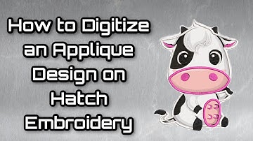 How to Digitize an Applique Design on Hatch Embroidery For Beginners Digitizing for ETSY store