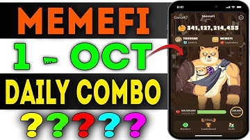 Memefi Daily Combo 1st October 2024 | today memefi 2,000,000 coin