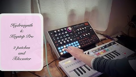 Snowed in with Hydrasynth and Keystep pro with Telecaster