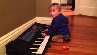 Quincy's introduction to the keyboard