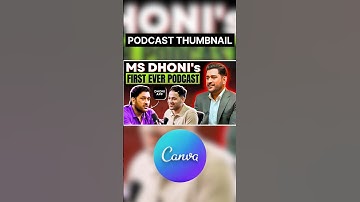 How to make Podcast Thumbnail ft. Raj Shamani #shorts #logicaltech #canva #canvatutorial