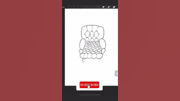 Create a Sofa in Procreate #shorts #digitalart