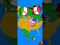 USA 🇺🇸 vs Mexico in nuttshell 💀😱 (Part 1) #countryballs #geography #viralshorts #shorts