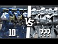 Сколько Клонов из Star Wars нужно, чтобы уничтожить 10 Космодесантников? ► Warhammer vs Star Wars