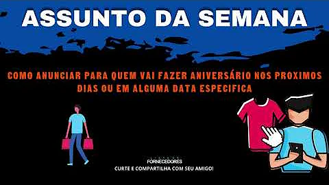 Como anunciar meu aniversário?