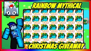 Pet Simulator X |NEW MYTHICAL GIVEAWAY| Christmas Update