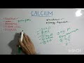 Biochem of calcium