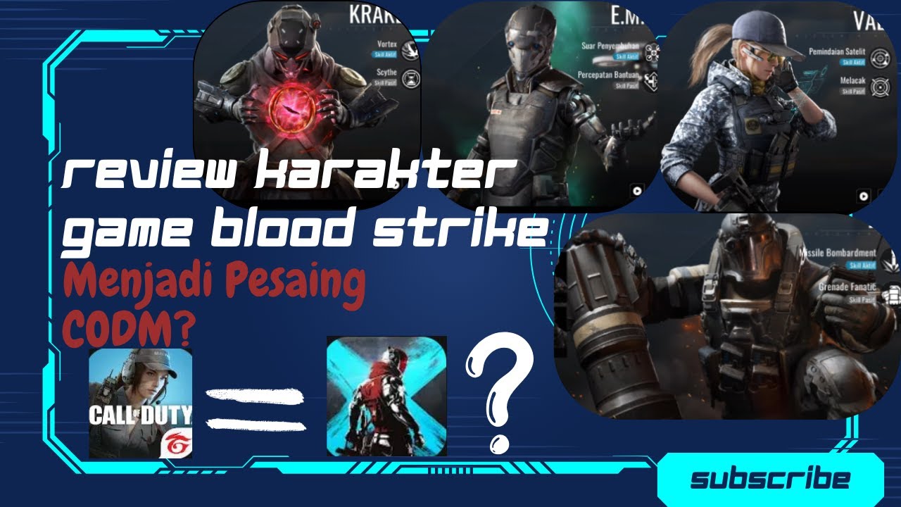 Blood Codm Review Karakter & Skill Game Blood Strike | Menjadi Pesaing CODM? - YouTube