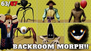 AWESOME!! I MANAGED TO FIND ALL THE LATEST BACKROOMS MORPH COLLECTIONS!! - SCP MORPH ROBLOX