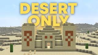 Beating Minecraft, But Its A GIANT Desert...