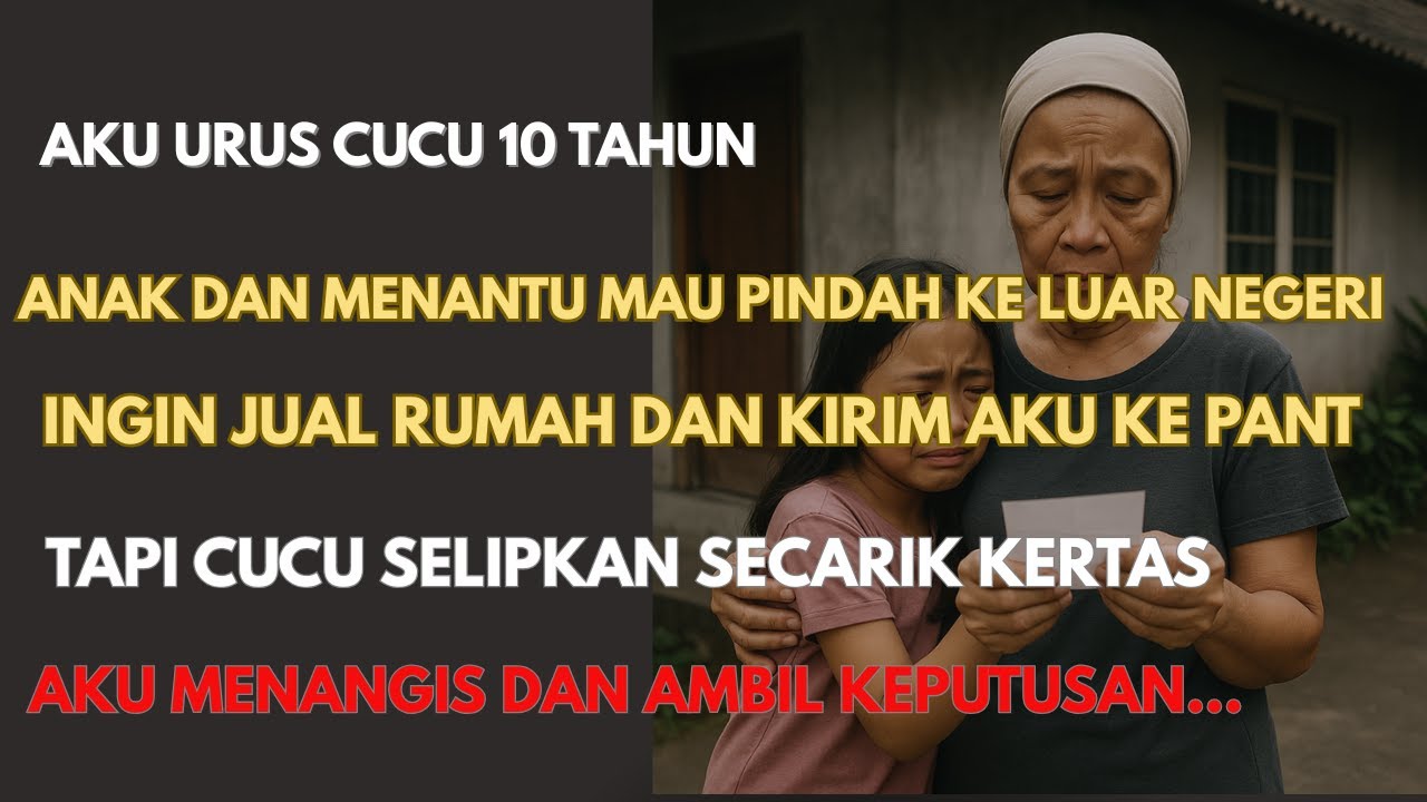 Rumahku Mau Dijual Demi Anak Pergi ke Luar Negeri, Tapi Secarik Kertas dari Cucu Mengubah Segalanya!