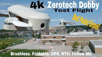 First Flight ( Zerotech Dobby) . Brushless, 4K, GPS Pocket Drone. Awesome!!