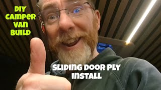 Sliding Door Ply board Installation on a Renault Master Campervan Conversion