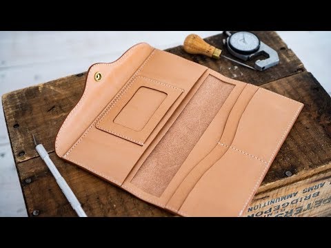 Making a Women's Leather Long Wallet 